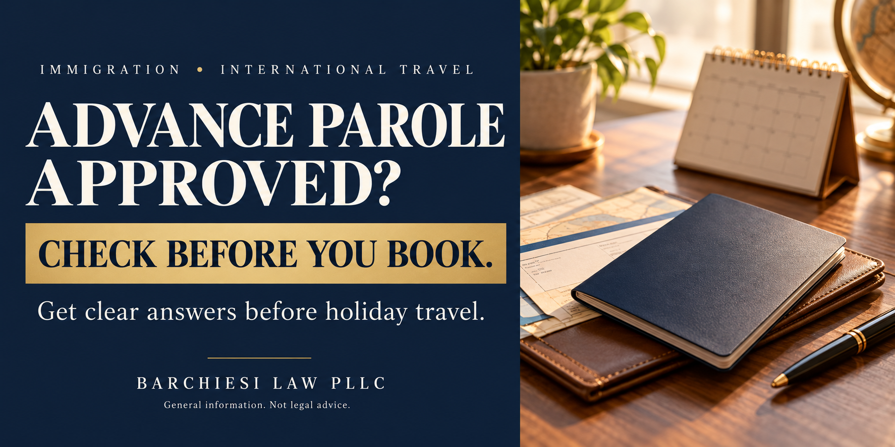 Check before you book.