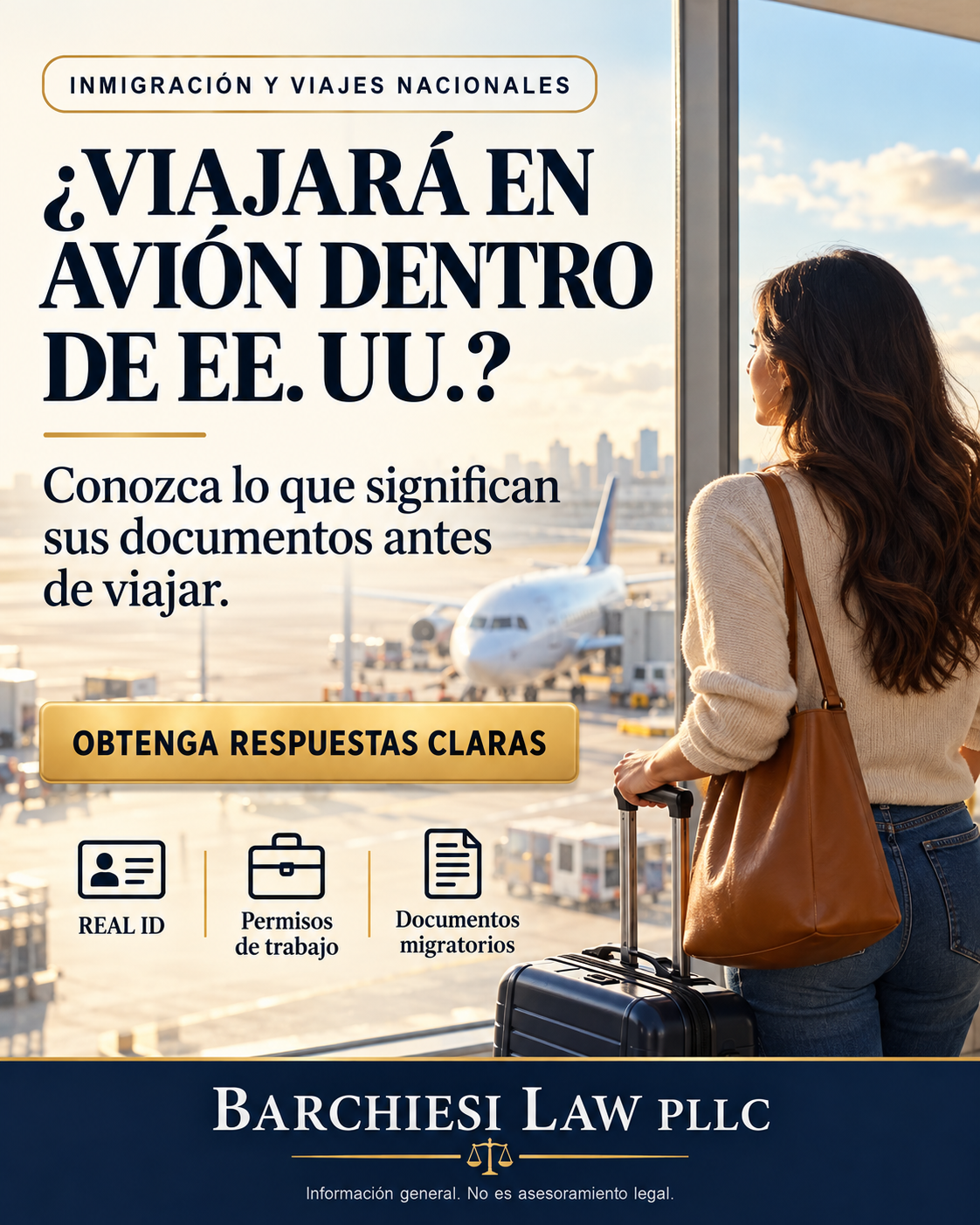 ¿Viajará en avión dentro de EE. UU.? Conozca sus documentos antes de viajar.